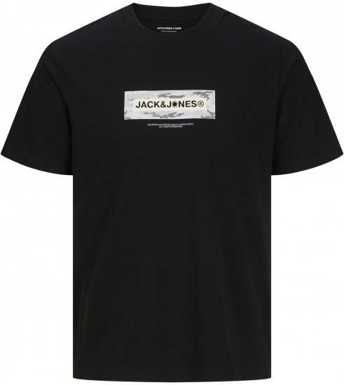Jack & Jones Breeze Branded T-Shirt Black - T-särgid - Suured T-särgid 2XL – 14XL