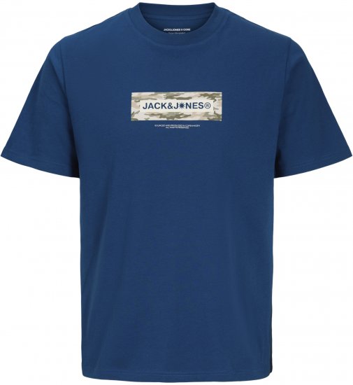 Jack & Jones Breeze Branded T-Shirt Blue - T-särgid - Suured T-särgid 2XL – 14XL