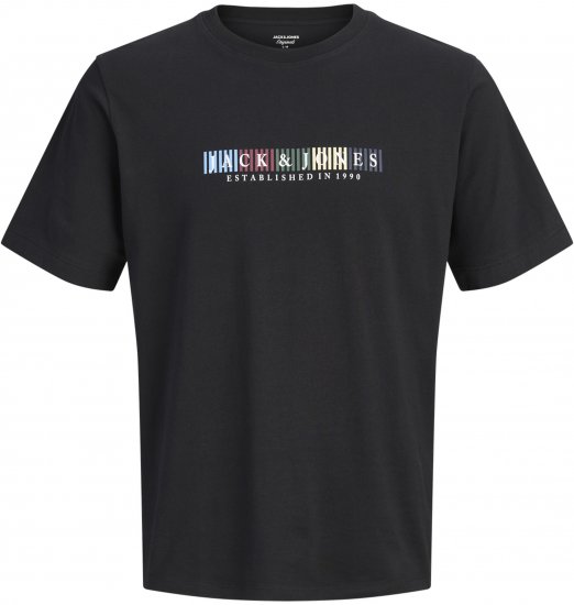 Jack & Jones Nantucket Branding T-Särk Must - T-särgid - Suured T-särgid 2XL – 14XL