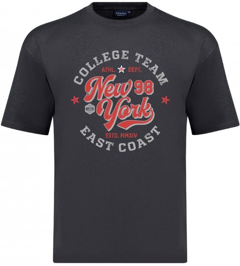 Adamo Motivshirt Comfort Fit College Anthracite - T-särgid pildiga - 