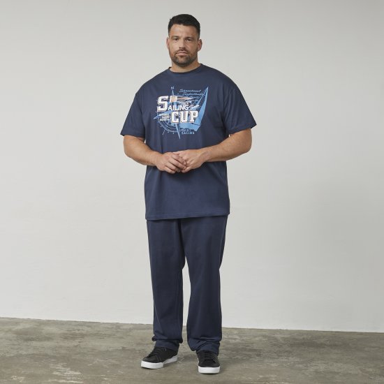 North Latitude 61119 Trükiga T-Särk Meresinine - T-särgid - Suured T-särgid 2XL – 14XL