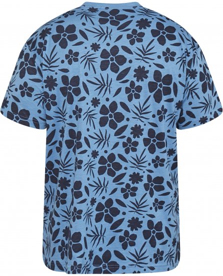 North Latitude 61123 Ületrükiga T-Särk Kesksinine - T-särgid - Suured T-särgid 2XL – 14XL