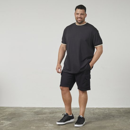 North Latitude 61125 Superflex Piqué T-Särk Must - T-särgid - Suured T-särgid 2XL – 14XL