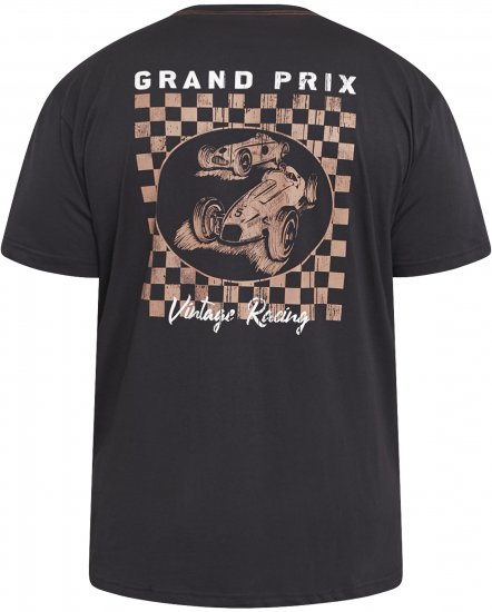 North Latitude 61165 T-Särk Seljatrükiga Must - T-särgid - Suured T-särgid 2XL – 14XL