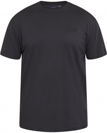 North Latitude 61165 T-Särk Seljatrükiga Must - T-särgid - Suured T-särgid 2XL – 14XL