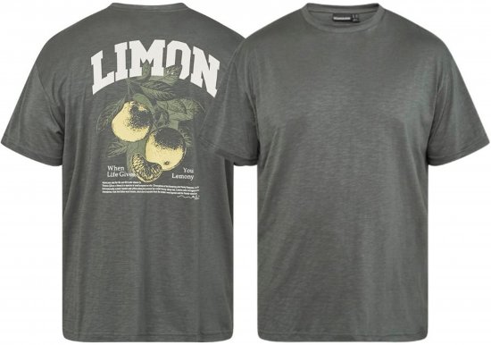 North Latitude 61317 T-Särk Slub Seljatrükiga Tume Tolmuroheline - T-särgid - Suured T-särgid 2XL – 14XL