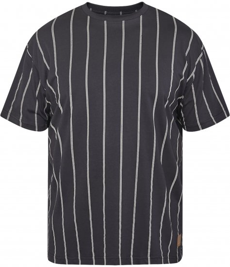 North Latitude 61319 Triibuline T-Särk Must - T-särgid - Suured T-särgid 2XL – 14XL