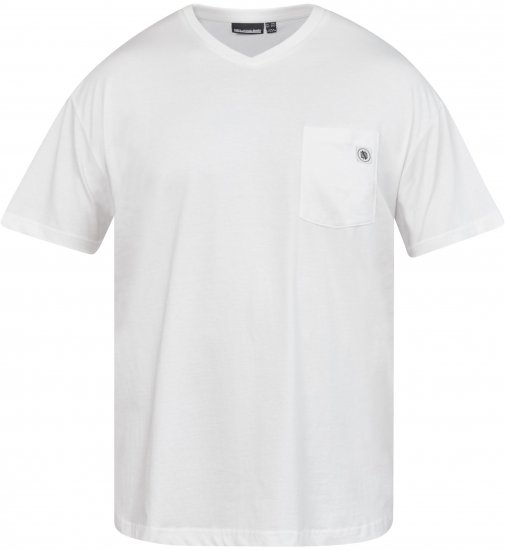 North Latitude 61322 V-Kaelusega T-Särk Valge - T-särgid - Suured T-särgid 2XL – 14XL