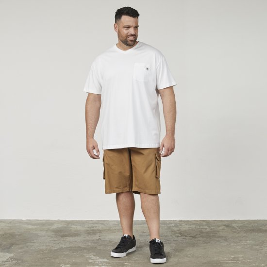 North Latitude 61322 V-Kaelusega T-Särk Valge - T-särgid - Suured T-särgid 2XL – 14XL