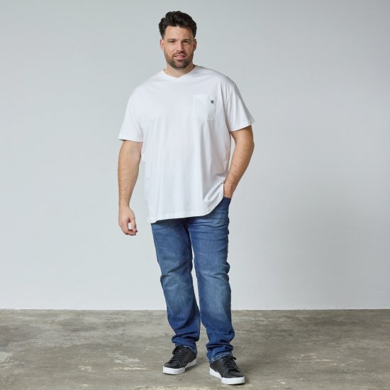 North Latitude 61322 V-Kaelusega T-Särk Valge - T-särgid - Suured T-särgid 2XL – 14XL