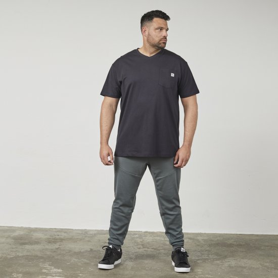 North Latitude 61322 V-Kaelusega T-Särk Must - T-särgid - Suured T-särgid 2XL – 14XL