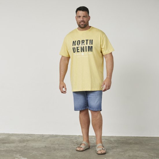 North Latitude 61335 T-Särk Slub Trükiga Mais - T-särgid - Suured T-särgid 2XL – 14XL