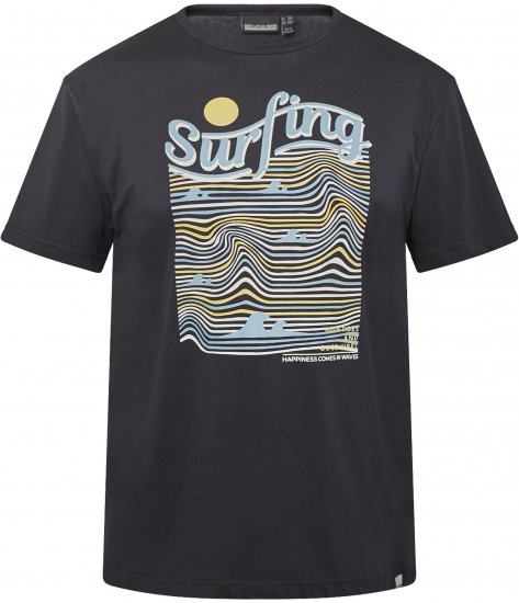 North Latitude 61359 Trükiga T-Särk Must - T-särgid - Suured T-särgid 2XL – 14XL