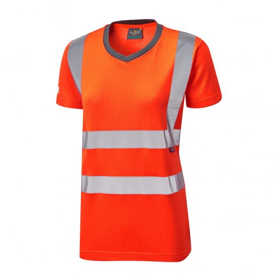 Leo Belstone EcoViz Comfort Women's T-Shirt Orange - Tööriided - 