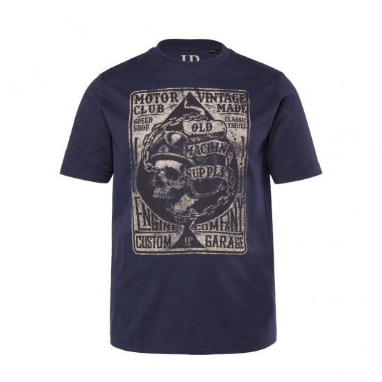 JP1880 T-Shirt Motorclub Blue - T-särgid - Suured T-särgid 2XL – 14XL