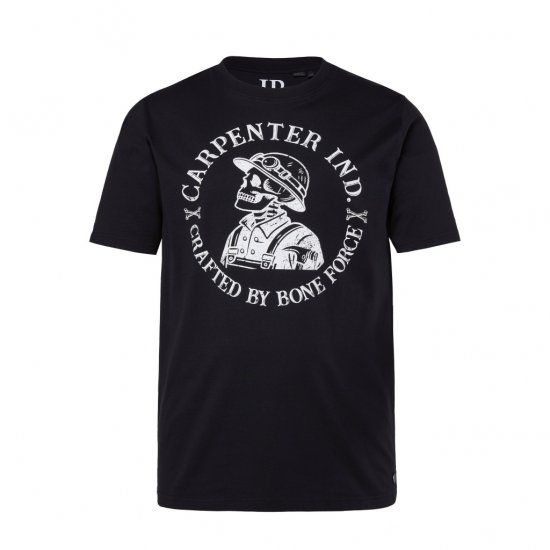 JP1880 T-Shirt Crafted By Bone Force Black - T-särgid - Suured T-särgid 2XL – 14XL