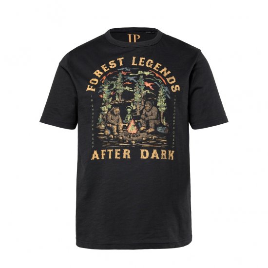 JP1880 T-Shirt Short Sleeve Forest Legends Black - T-särgid - Suured T-särgid 2XL – 14XL
