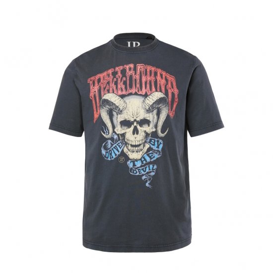 JP1880 T-Shirt Driven By The Devil Black - T-särgid - Suured T-särgid 2XL – 14XL
