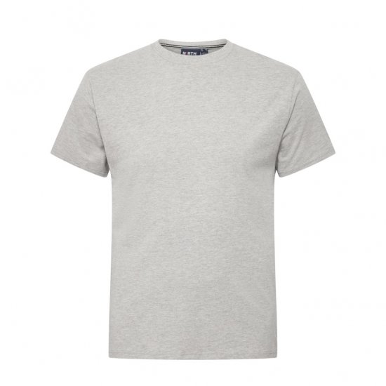 North Latitude T-Shirt O-Neck Grey Melange - T-särgid - Suured T-särgid 2XL – 14XL