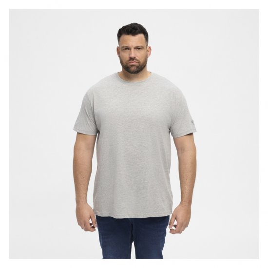 North Latitude T-Shirt O-Neck Grey Melange - T-särgid - Suured T-särgid 2XL – 14XL
