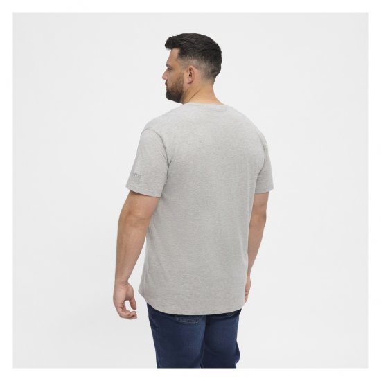 North Latitude T-Shirt O-Neck Grey Melange - T-särgid - Suured T-särgid 2XL – 14XL