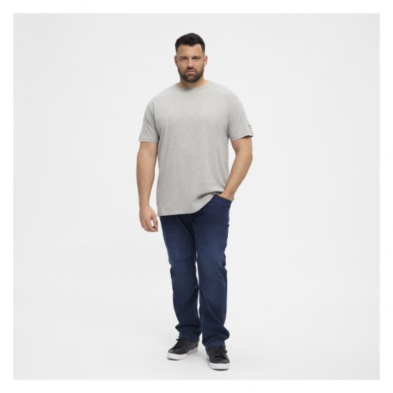 North Latitude T-Shirt O-Neck Grey Melange - T-särgid - Suured T-särgid 2XL – 14XL