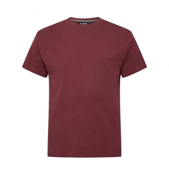 North Latitude T-Shirt O-Neck Bordeaux - T-särgid - Suured T-särgid 2XL – 14XL
