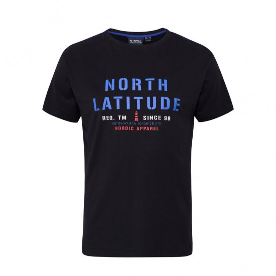 North Latitude Logo T-Shirt Black - T-särgid - Suured T-särgid 2XL – 14XL