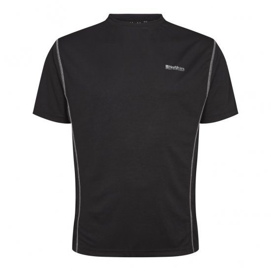 North Latitude Sport Tech T-Shirt Black - T-särgid - Suured T-särgid 2XL – 14XL