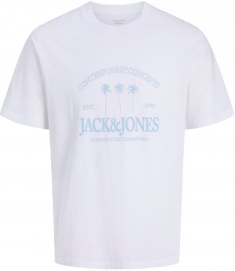 Jack & Jones Nantucket T-Särk Valge - T-särgid - Suured T-särgid 2XL – 14XL