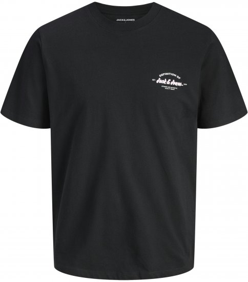 Jack & Jones Brandon T-Shirt Black - T-särgid - Suured T-särgid 2XL – 14XL