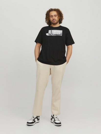 Jack & Jones Logan T-Shirt Black - T-särgid - Suured T-särgid 2XL – 14XL