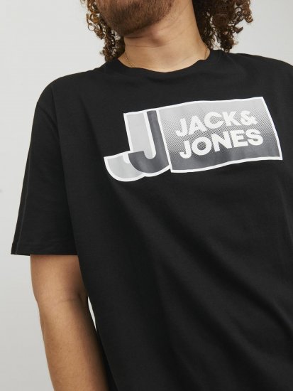 Jack & Jones Logan T-Shirt Black - T-särgid - Suured T-särgid 2XL – 14XL