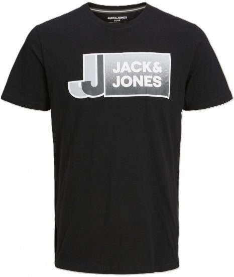 Jack & Jones Logan T-Shirt Black - T-särgid - Suured T-särgid 2XL – 14XL