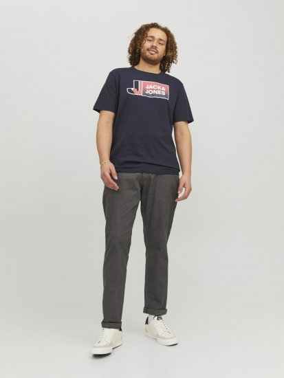 Jack & Jones Logan T-Shirt Navy - T-särgid - Suured T-särgid 2XL – 14XL