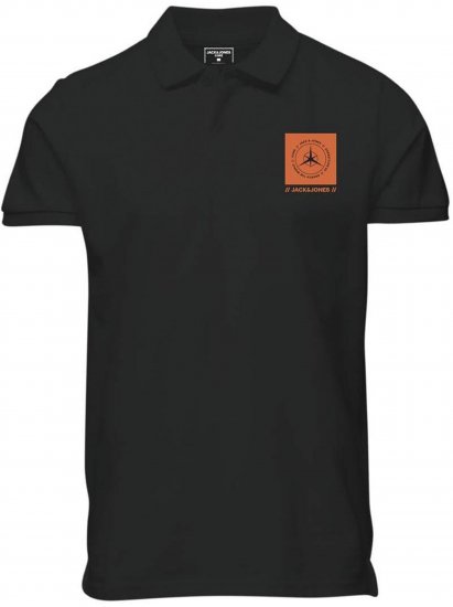 Jack & Jones Conrad Polo Short Sleeve Black - Polosärgid - Meeste suured polosärgid 2XL – 8XL