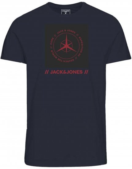 Jack & Jones Conrad T-Shirt Navy - T-särgid - Suured T-särgid 2XL – 14XL