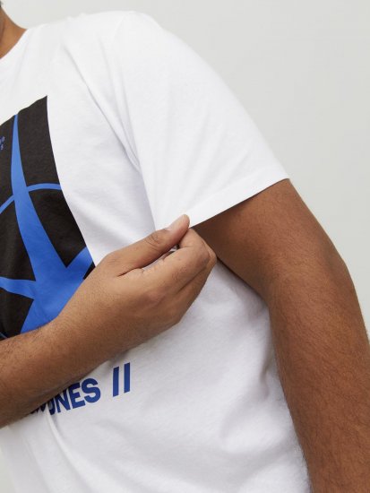 Jack & Jones Conrad T-Shirt White - T-särgid - Suured T-särgid 2XL – 14XL