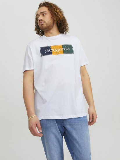 Jack & Jones Codyy T-Shirt White - T-särgid - Suured T-särgid 2XL – 14XL