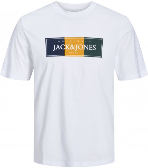 Jack & Jones Codyy T-Shirt White - T-särgid - Suured T-särgid 2XL – 14XL
