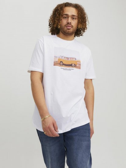 Jack & Jones Copenhagen Photo T-Shirt White - T-särgid - Suured T-särgid 2XL – 14XL