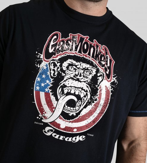 D555 Birkenhead T-Shirt Gas Monkey Garage Navy - T-särgid - Suured T-särgid 2XL – 14XL