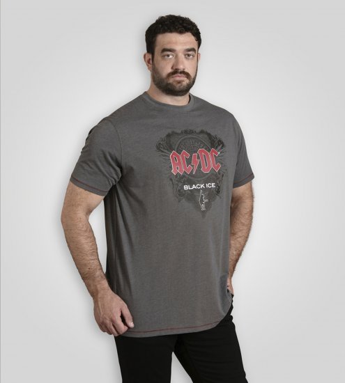 D555 Clydebank T-Shirt Official AC/DC Black Ice Grey - T-särgid - Suured T-särgid 2XL – 14XL