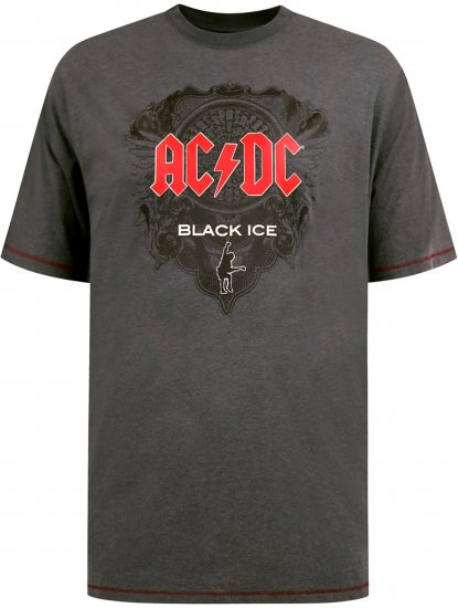 D555 Clydebank T-Shirt Official AC/DC Black Ice Grey - T-särgid - Suured T-särgid 2XL – 14XL