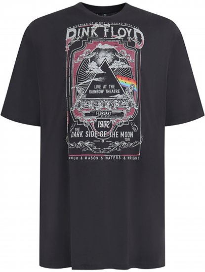 D555 Blackpool T-Shirt Official Pink Floyd Black - T-särgid - Suured T-särgid 2XL – 14XL