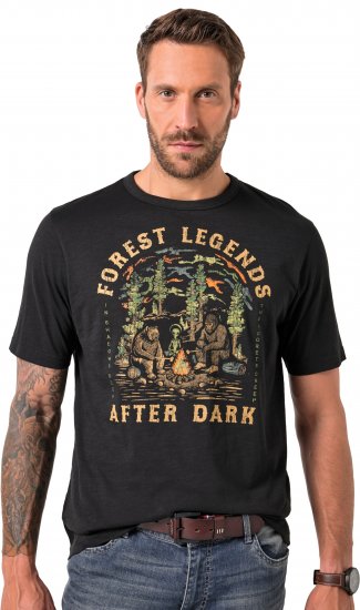 JP1880 T-Shirt Short Sleeve Forest Legends Black - T-särgid - Suured T-särgid 2XL – 14XL