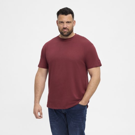North Latitude T-Shirt O-Neck Bordeaux TALL - TALL T-särgid - T-särgid pikkadele meestele