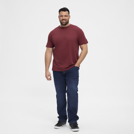 North Latitude T-Shirt O-Neck Bordeaux TALL - TALL T-särgid - T-särgid pikkadele meestele