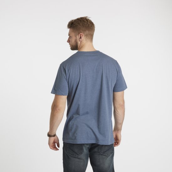 North Latitude Denim Printed T-Shirt Blue Melange TALL - TALL T-särgid - T-särgid pikkadele meestele