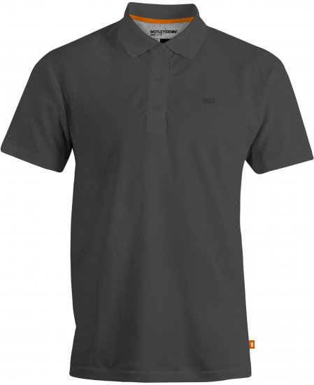 Motley Denim Bratislava Polo Charcoal - Polosärgid - Meeste suured polosärgid 2XL – 8XL